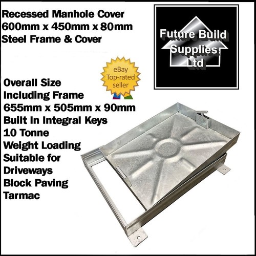 Steel recessed manhole cover - steel,