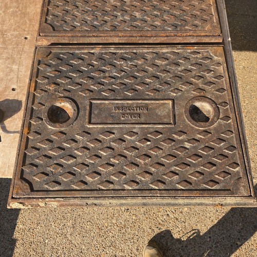 Cast iron manhole - cast, &
