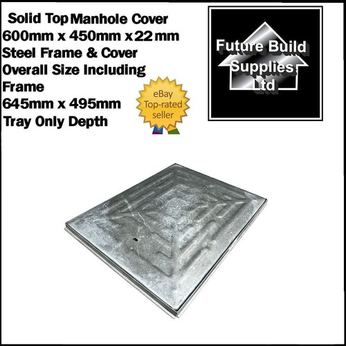 Driveway manhole cover frame - cover, &
