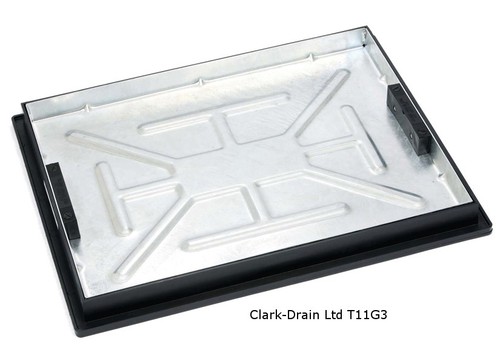 600x450x50mm galv recess tray - 600x450x50mm,